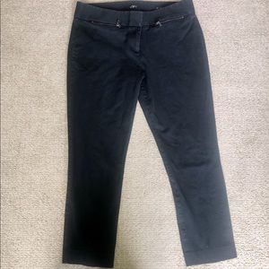 Ann Taylor Loft Cropped Black Work Pants